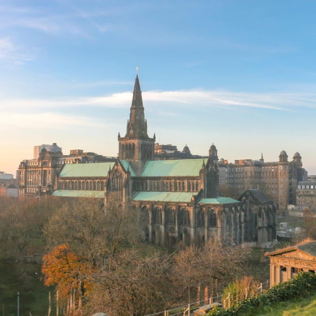 Beautiful Flat With Panoramic Views Over The City グラスゴー エクステリア 写真
